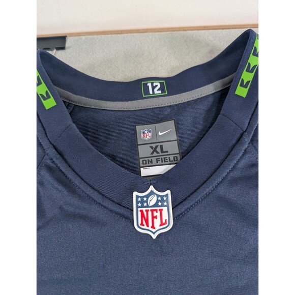 Nike Seattle Seahawks Jersey Russell Wilson #3 NFL Team Players On Field Men XL - Picture 4 of 9